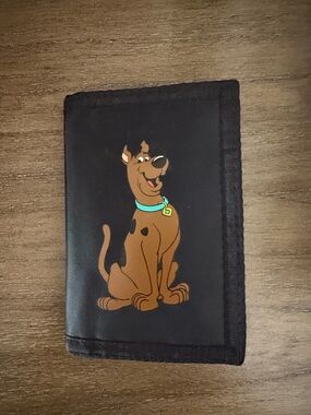 Vintage 1998 Black Scooby-Doo Cartoon Network Wallet